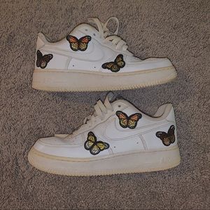 Custom y2k butterfly Air Force 1’s!